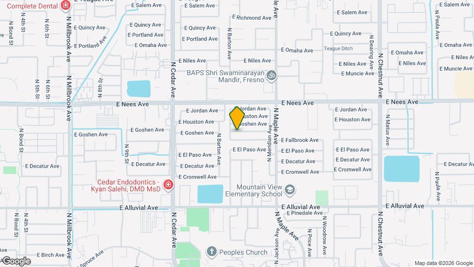 1773 E Frederick Ave Map and Location Details