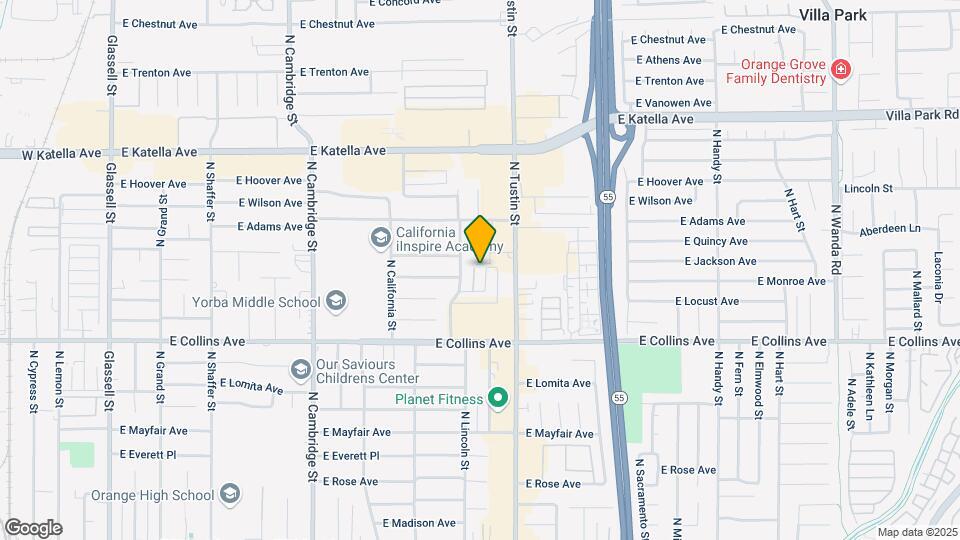 1040 N Shattuck Pl Mapa y Detalles de la Ubicación