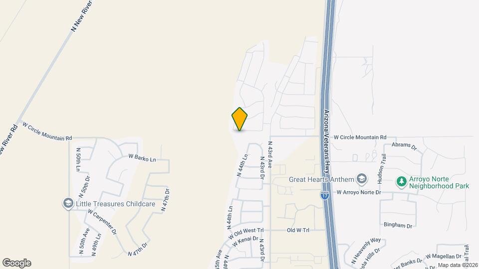 4421 W Palace Sta Rd Map and Location Details