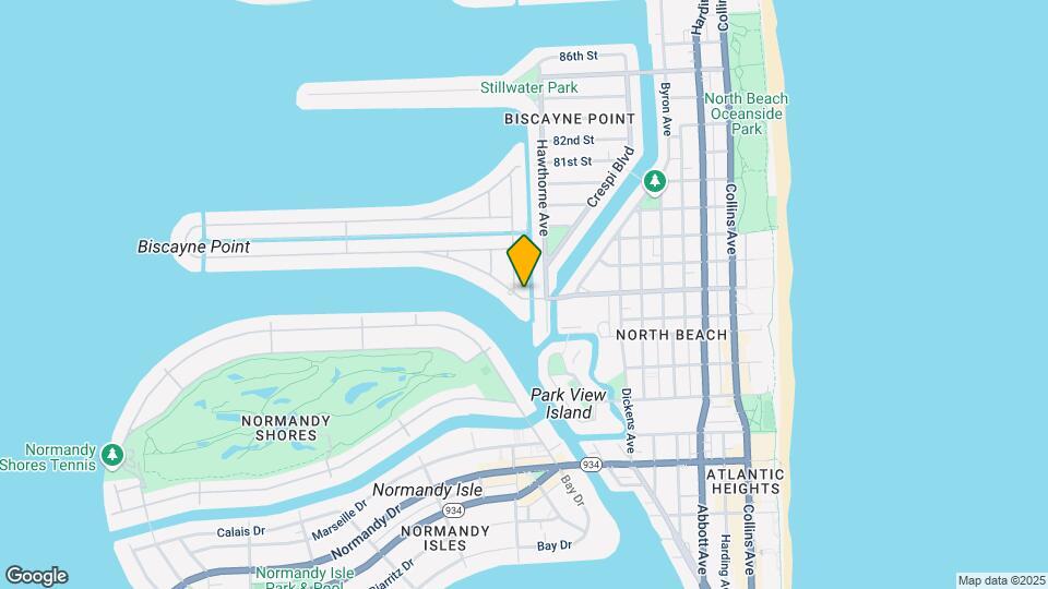 1155 S Biscayne Point Rd Mapa y Detalles de la Ubicación