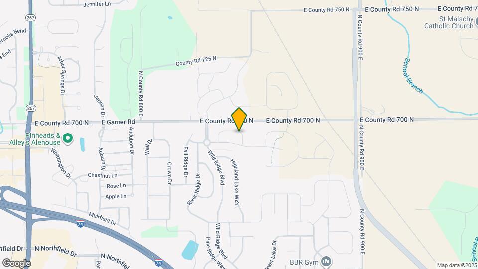 1351 Blue Ridge Ln Map and Location Details