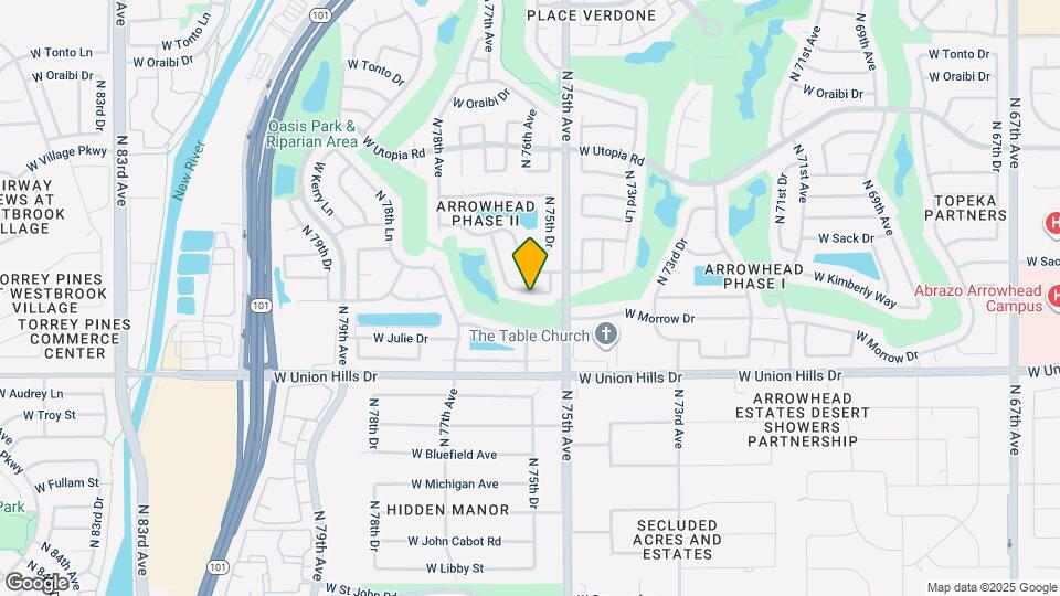 7531 W Kimberly Way Map and Location Details