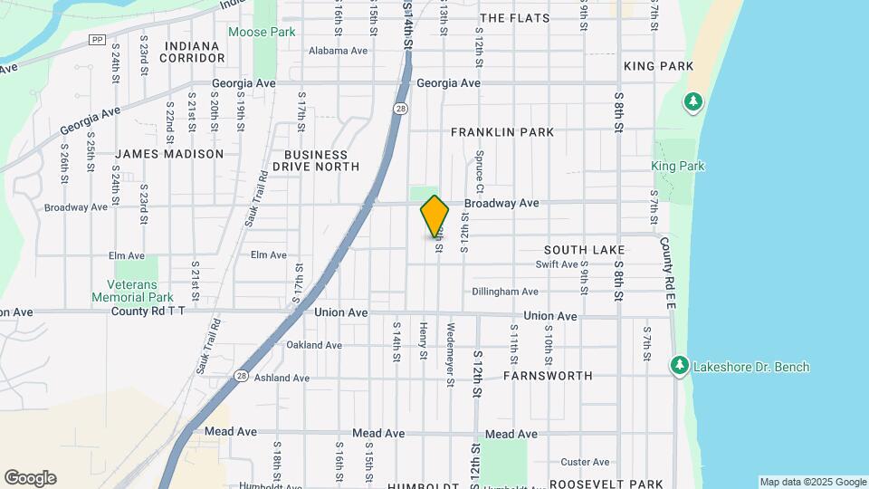 1808 S 13th St, Unit Lower Mapa y Detalles de la Ubicación