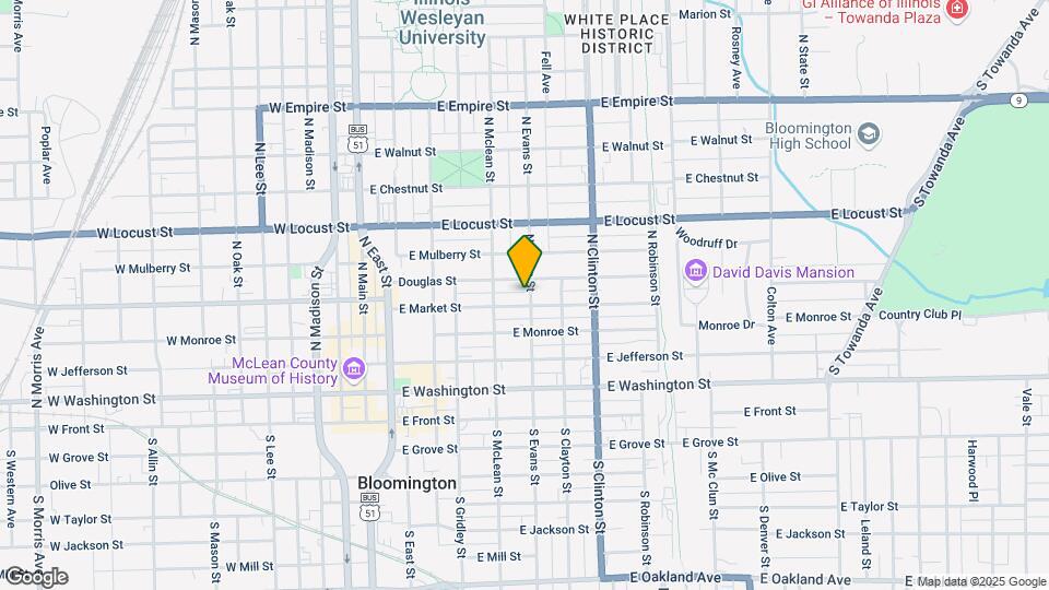 504 N Evans St Mapa y Detalles de la Ubicación
