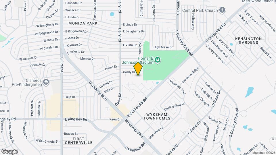 2813 Arcady Dr Map and Location Details