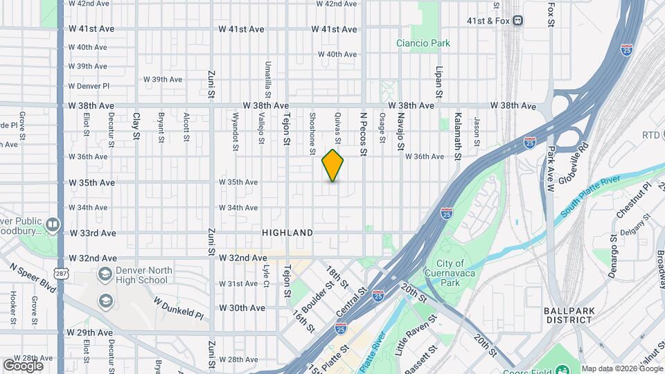 3451 Quivas St Map and Location Details