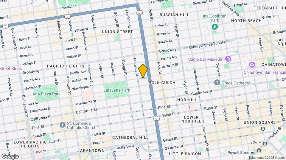 1855 Washington St Map and Location Details
