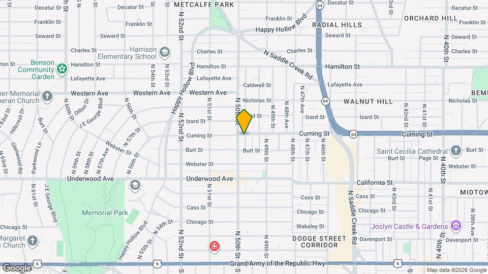 822 N 50th Ave Map and Location Details