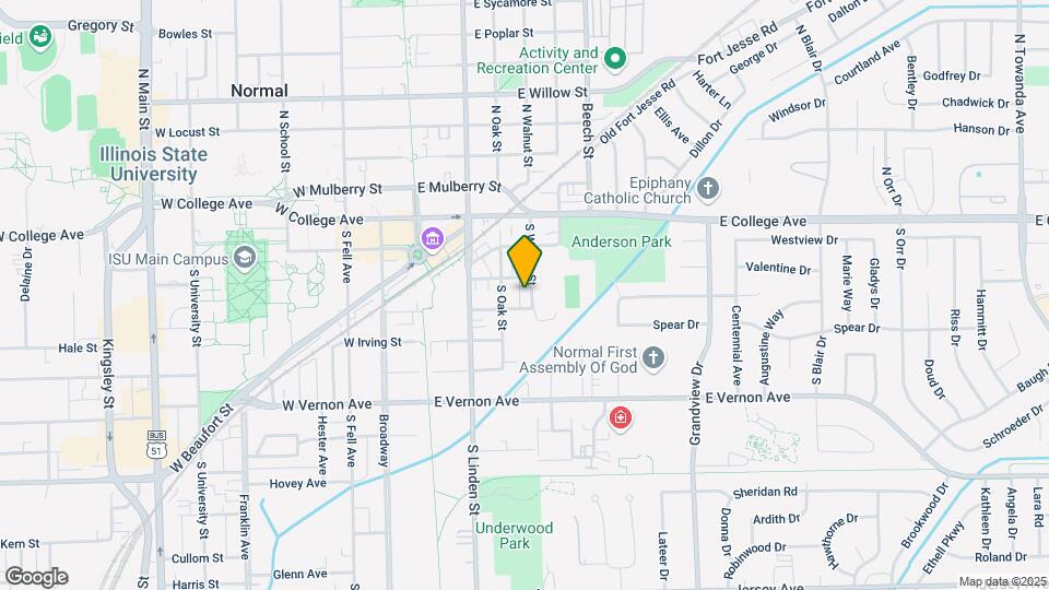301 S Walnut St Map and Location Details