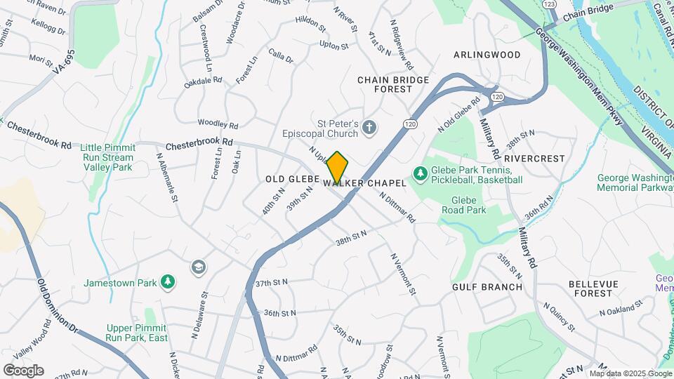 3867 Chesterbrook Rd Map and Location Details