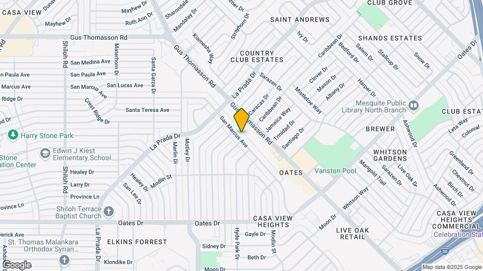 4710 San Marcus Dr Map and Location Details