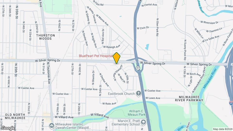 2125 W Silver Spring Dr Map and Location Details