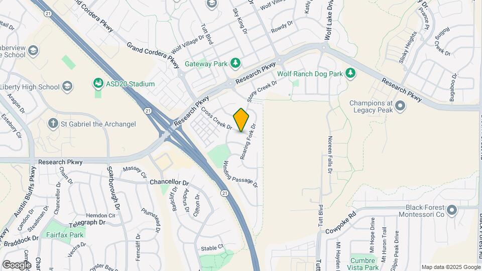 5637 Cross Creek Dr Map and Location Details