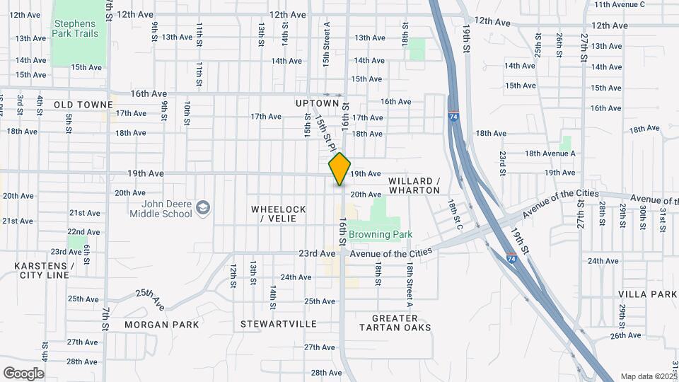 1925 16th St Mapa y Detalles de la Ubicación