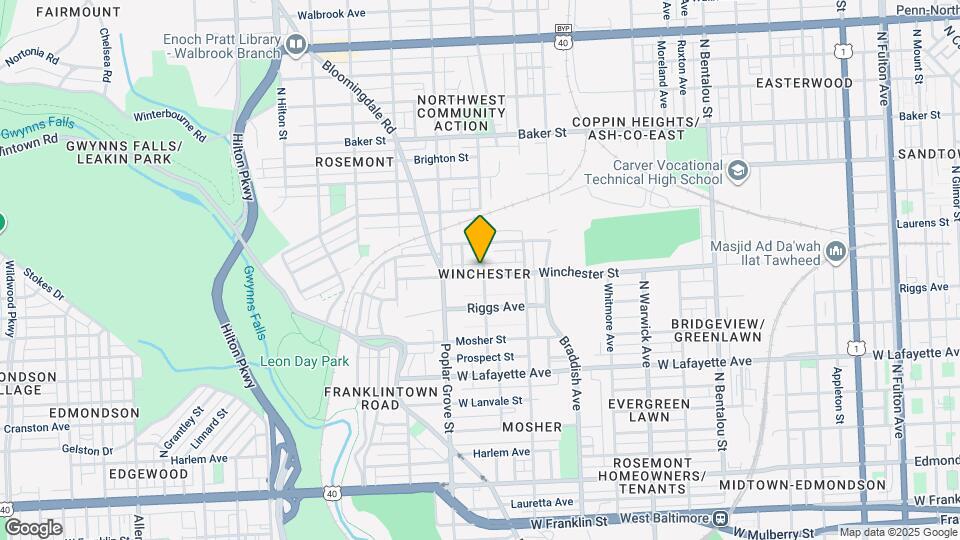 2800 Winchester St Map and Location Details