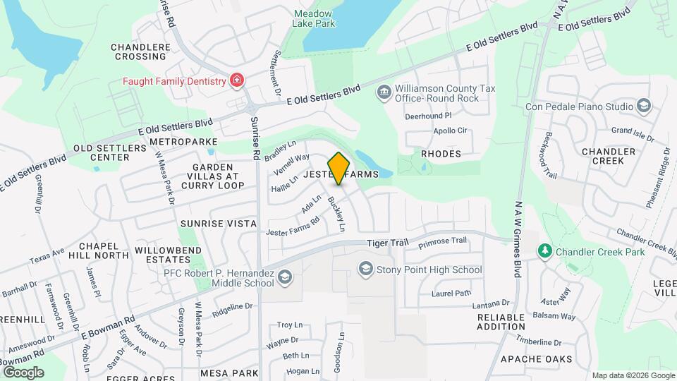 2560 Vernell Way Map and Location Details