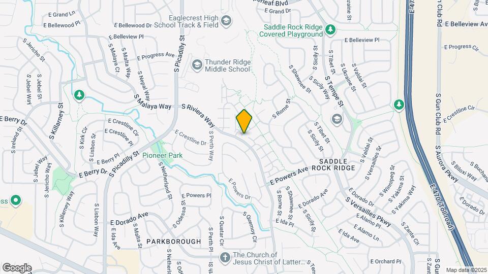21920 E Crestline Ln Mapa y Detalles de la Ubicación