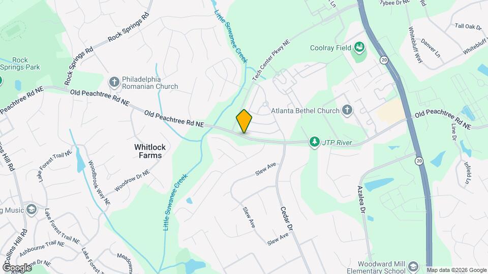 801 Old Peachtree Rd NE Map and Location Details