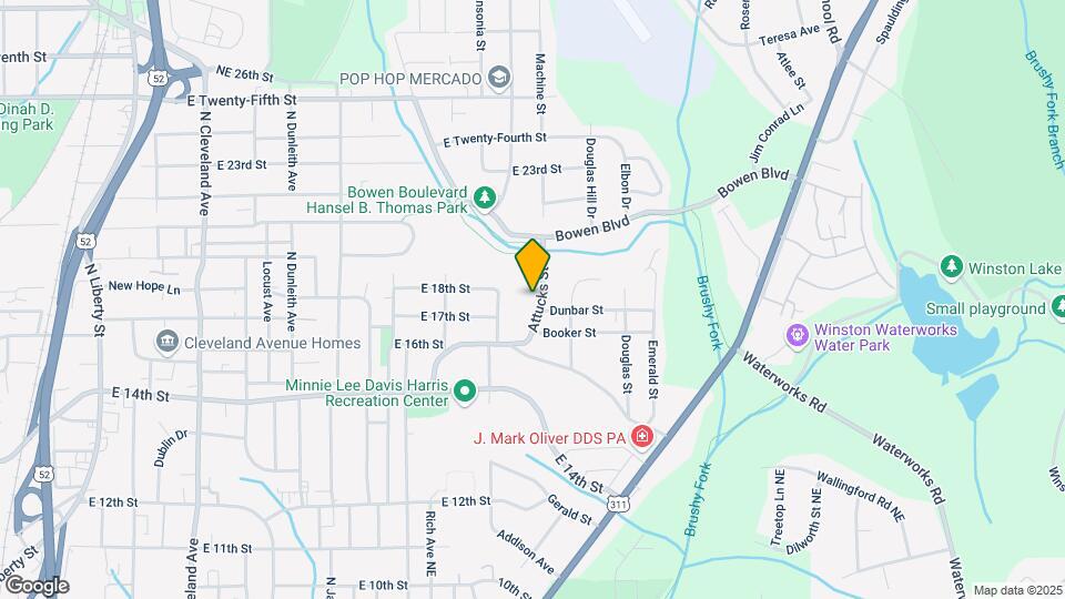 1608 Attucks St Map and Location Details