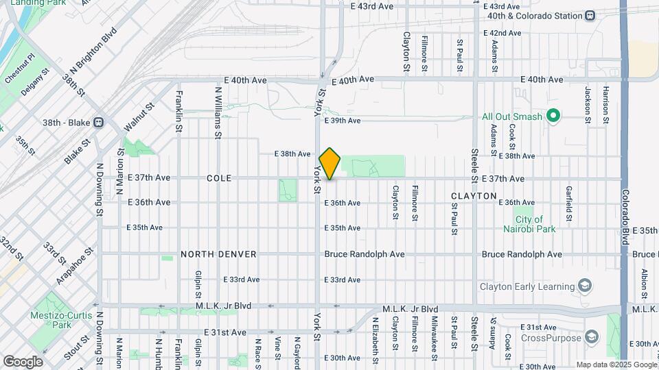 3643 N Josephine St Map and Location Details
