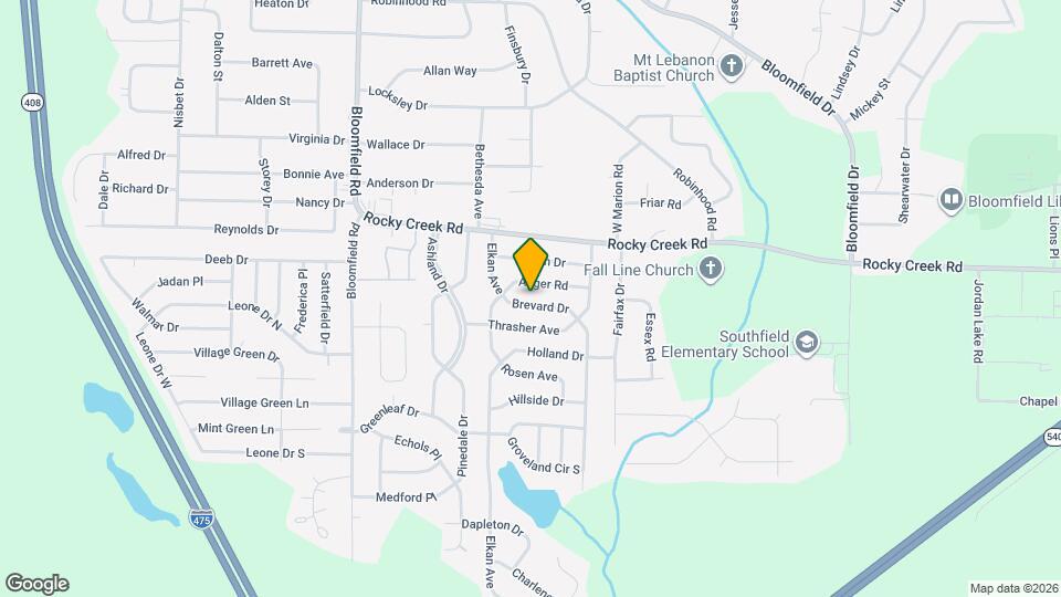 2457 Brevard Dr Map and Location Details