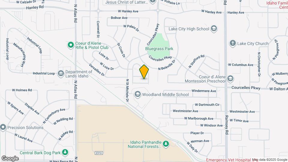 2475 W Grenoble Ln Map and Location Details