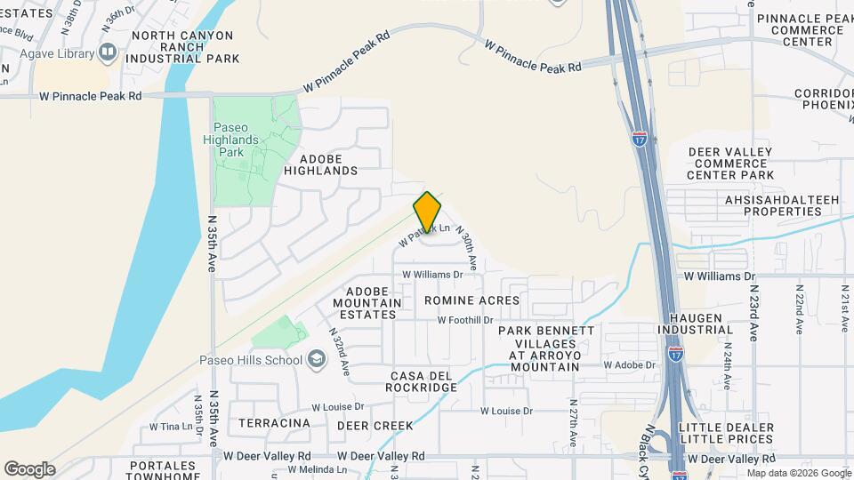 3044 W Daley Ln Map and Location Details