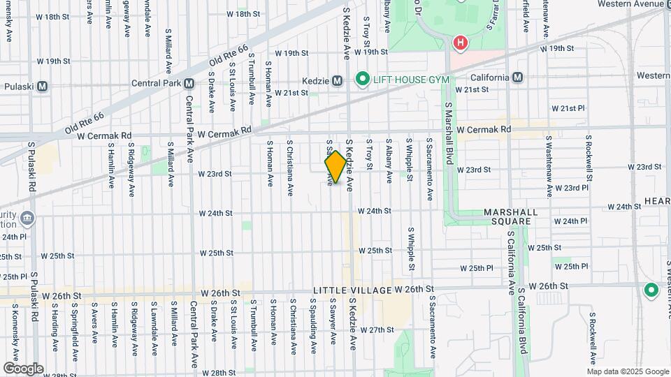 2327 S Sawyer Ave, Unit 3A Mapa y Detalles de la Ubicación