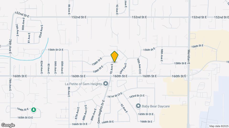 9205 159th St Ct E Map and Location Details