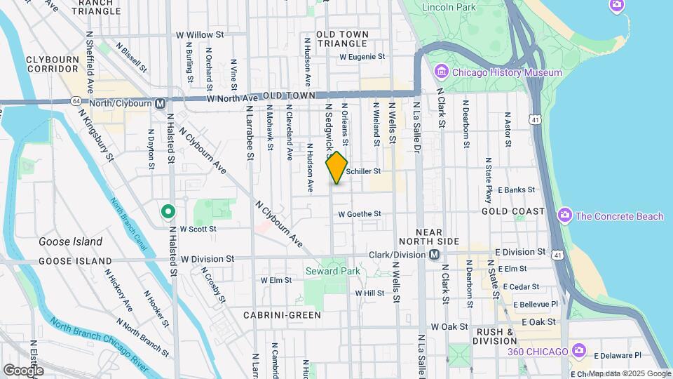 340 W Evergreen Ave Map and Location Details