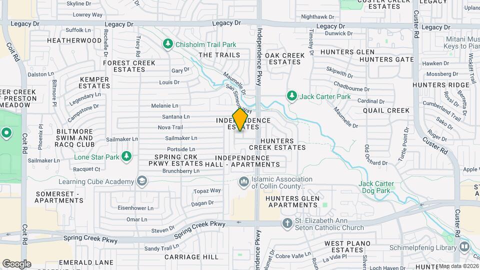 3101 Crickett Dr Map and Location Details