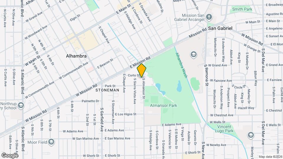 615 S Almansor St Map and Location Details
