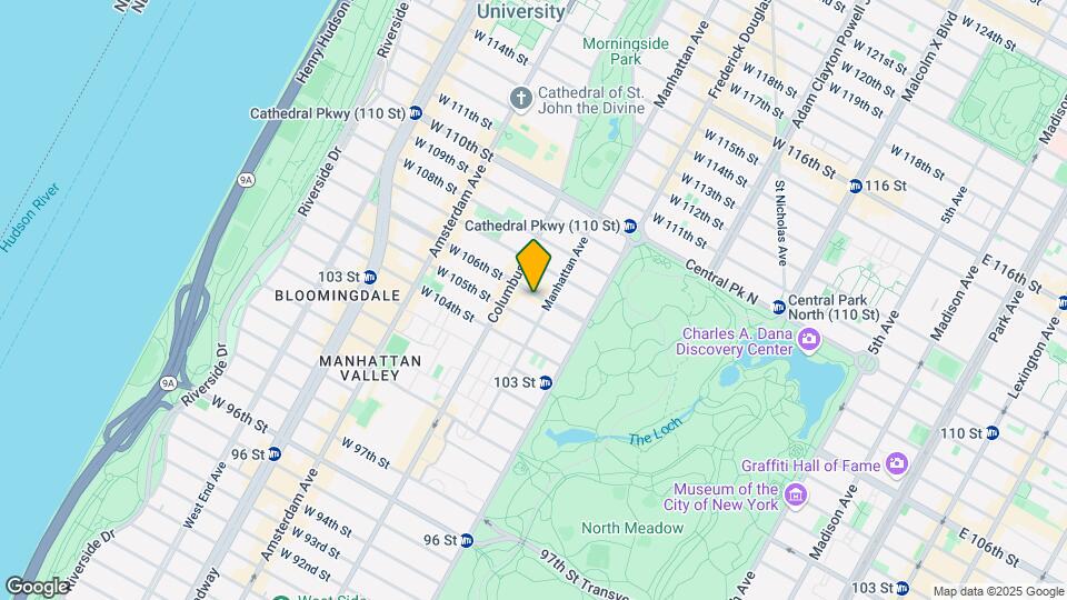 56 W 106th St Map and Location Details