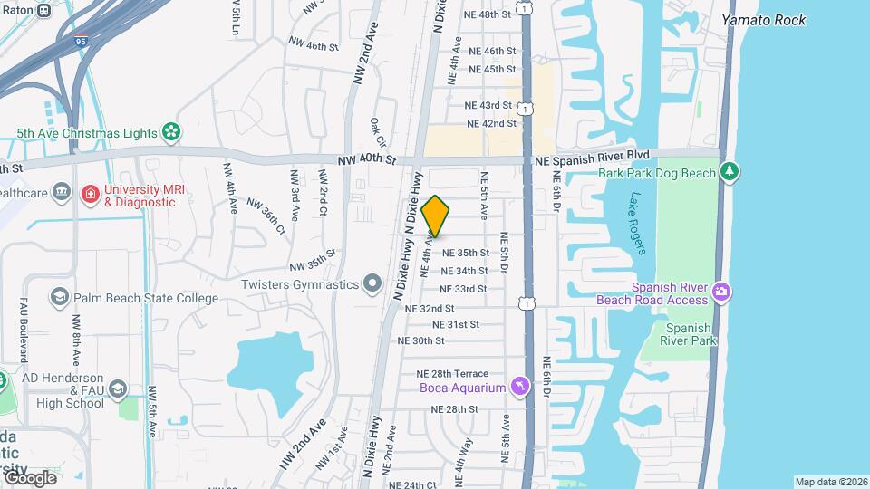 3550 NE 4th Ave Map and Location Details