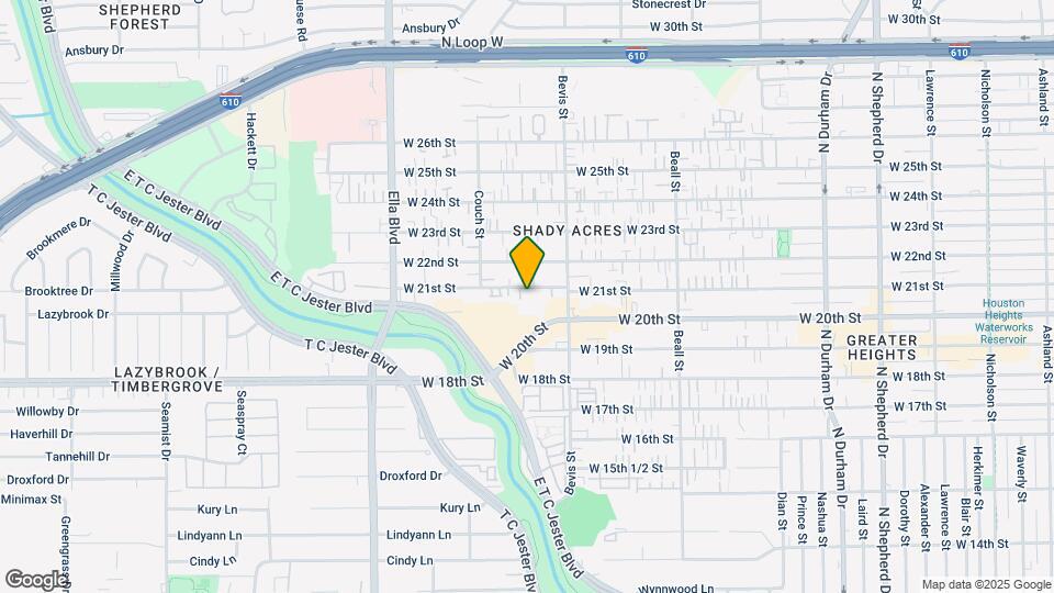1334 W 21st St Map and Location Details