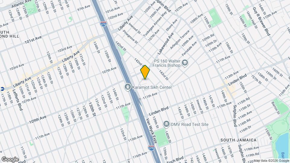 139-18 Lakewood Ave Map and Location Details