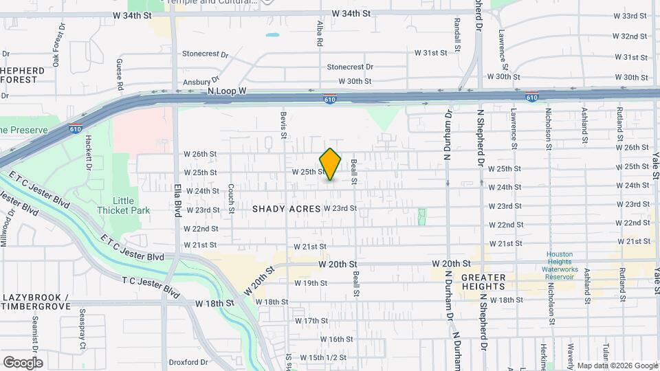 1141 W 24th St Map and Location Details