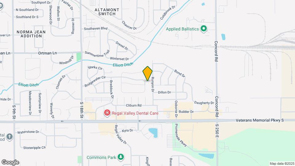 2221 Bridgewater Cir Map and Location Details