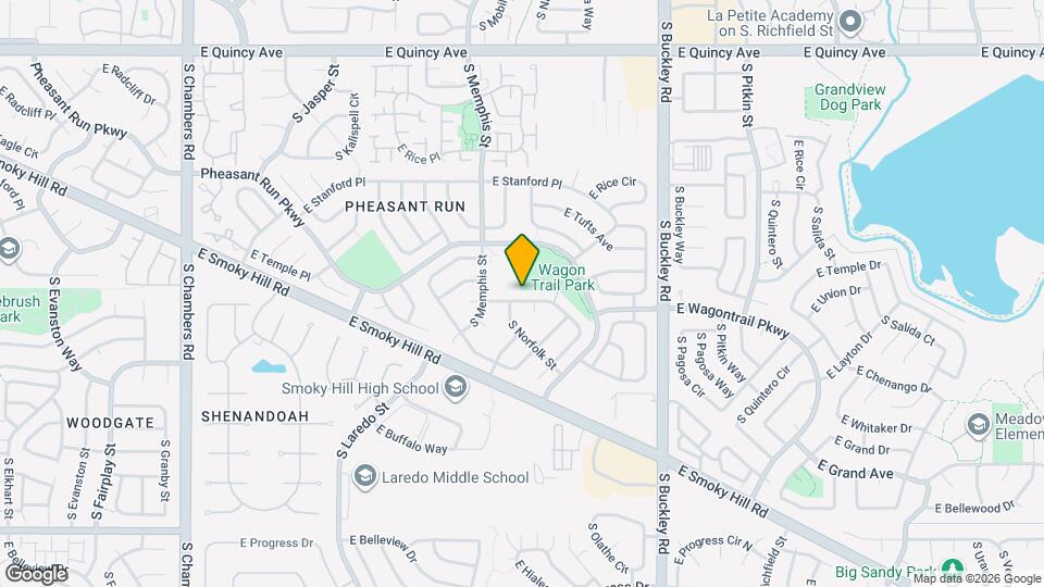 16515 E Wagon Trail Dr Mapa y Detalles de la Ubicación