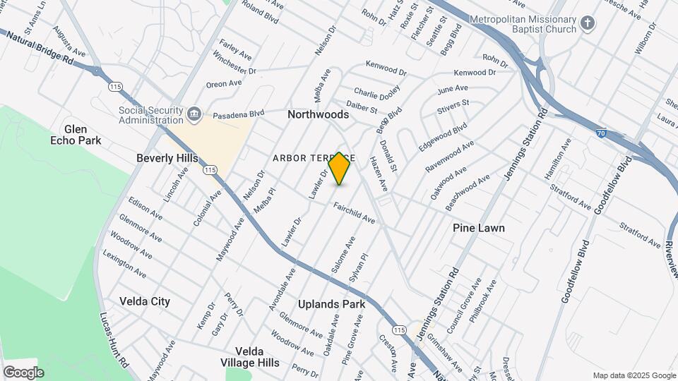 3812 Avondale Ave Mapa y Detalles de la Ubicación