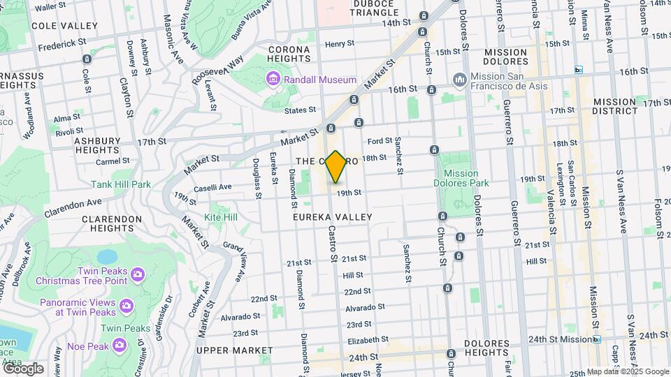 593 Castro St Map and Location Details