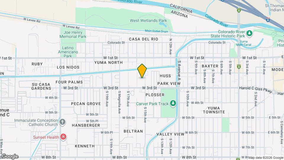 244 S 15th Ave Map and Location Details