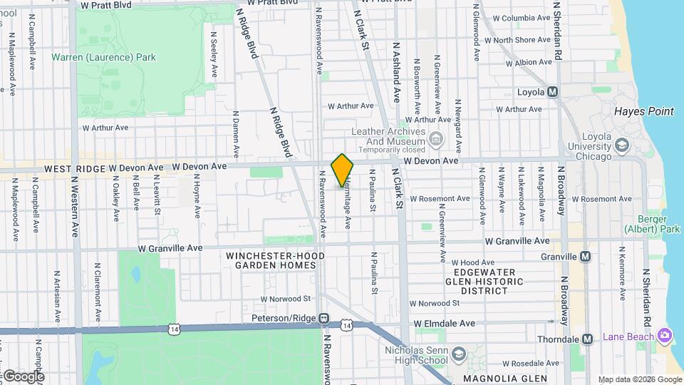 1745 W Highland Ave, Unit #307 Map and Location Details