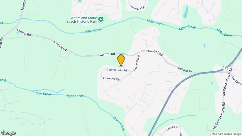 206 Central Oaks Rd Map and Location Details