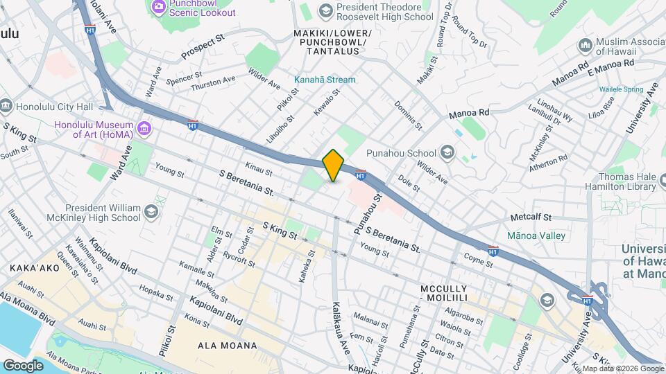 1323 Makiki St Map and Location Details