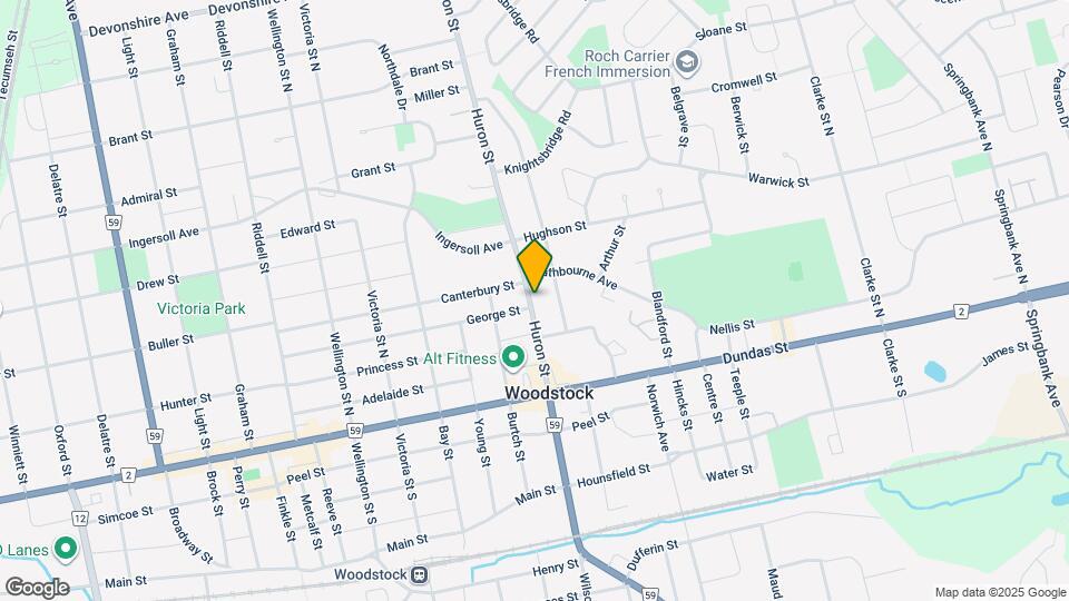 74 Huron St Map and Location Details