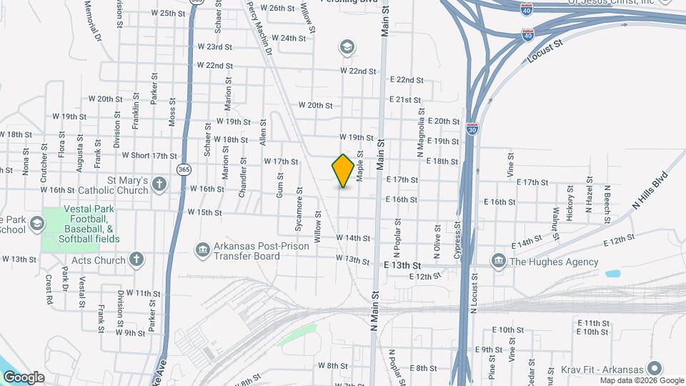 1600 Orange St Map and Location Details