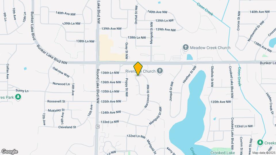 13613 Orchid St NW Map and Location Details