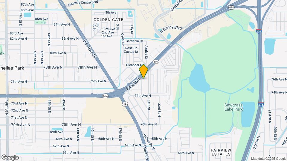 7601 35th St N Map and Location Details