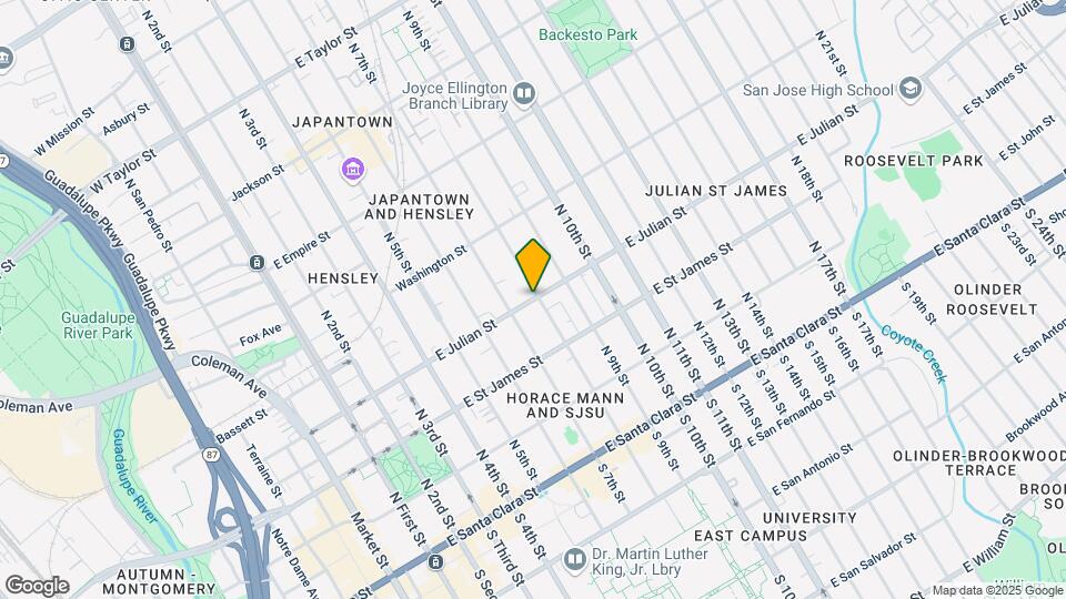 342 E Julian St Map and Location Details